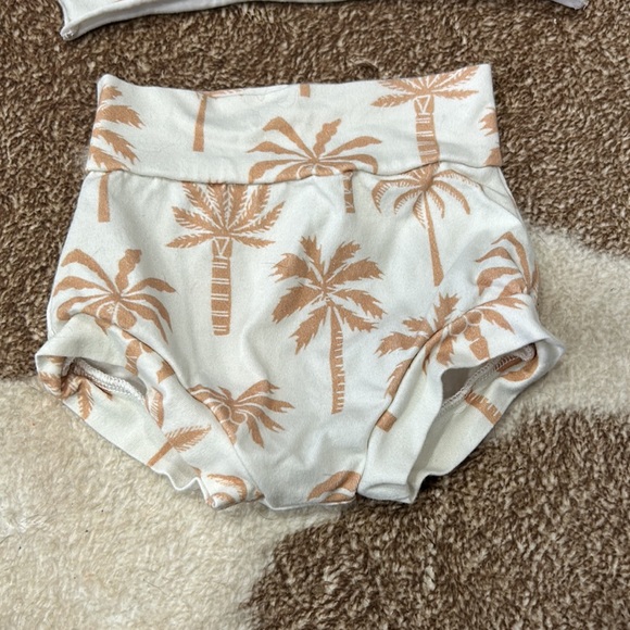 Little Monster Babes Handmade Palm Tree Outfit Size 9-12m - Picture 2 of 5